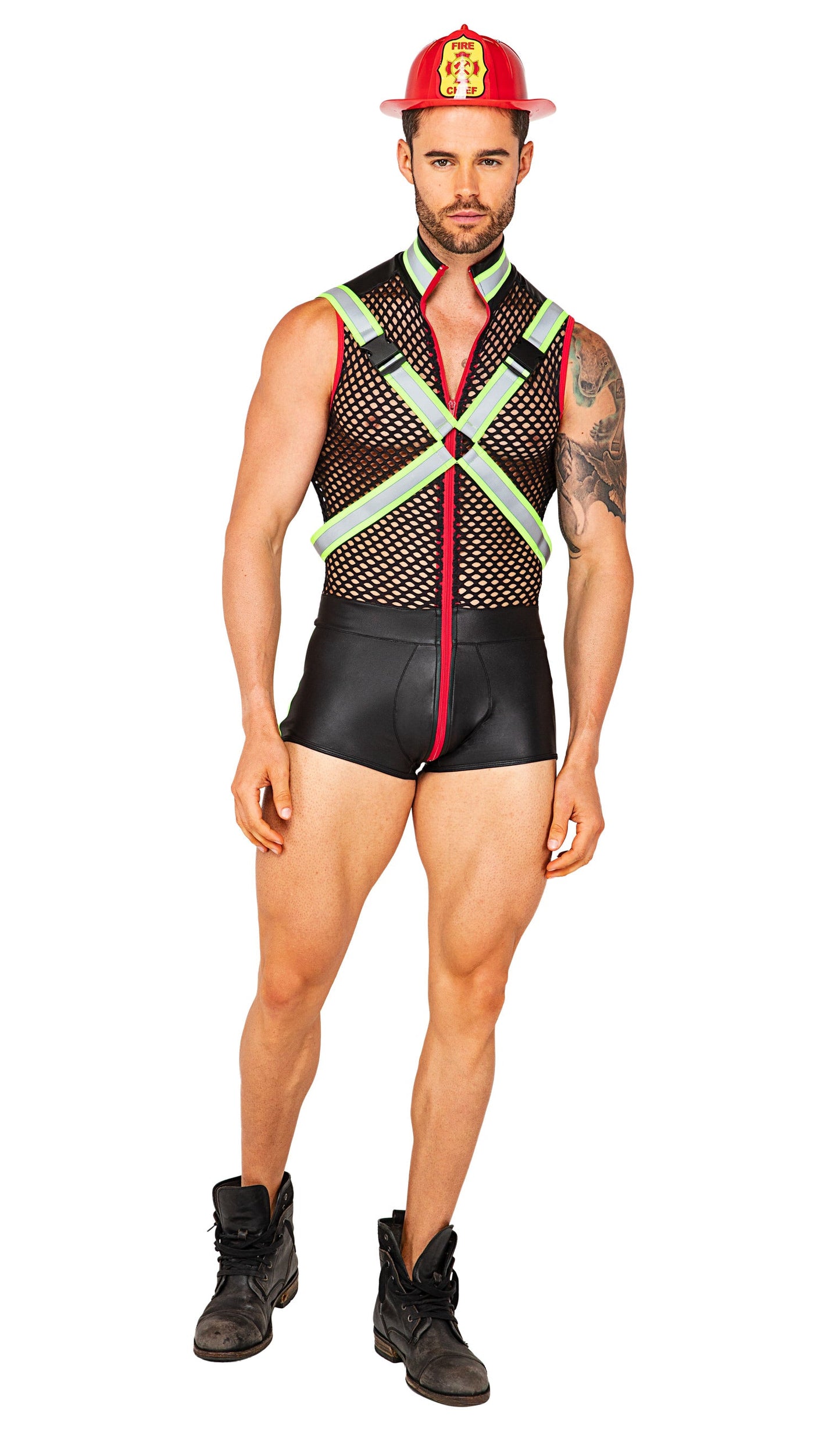 Feverish Fireman Costume 3pc Set