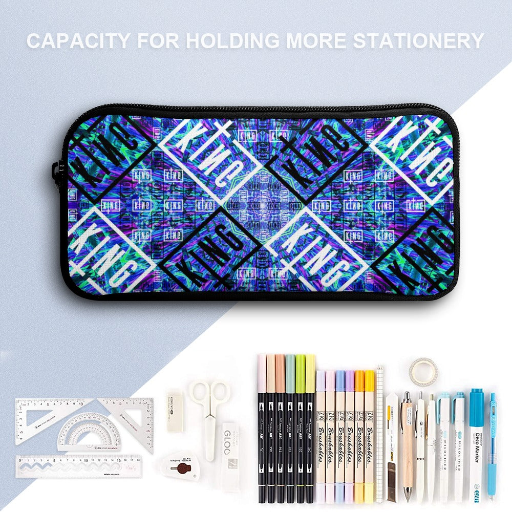 Psychedelic Backpack, Lunchbox, and Wallet Three piece set combination Travel Bag Package Set