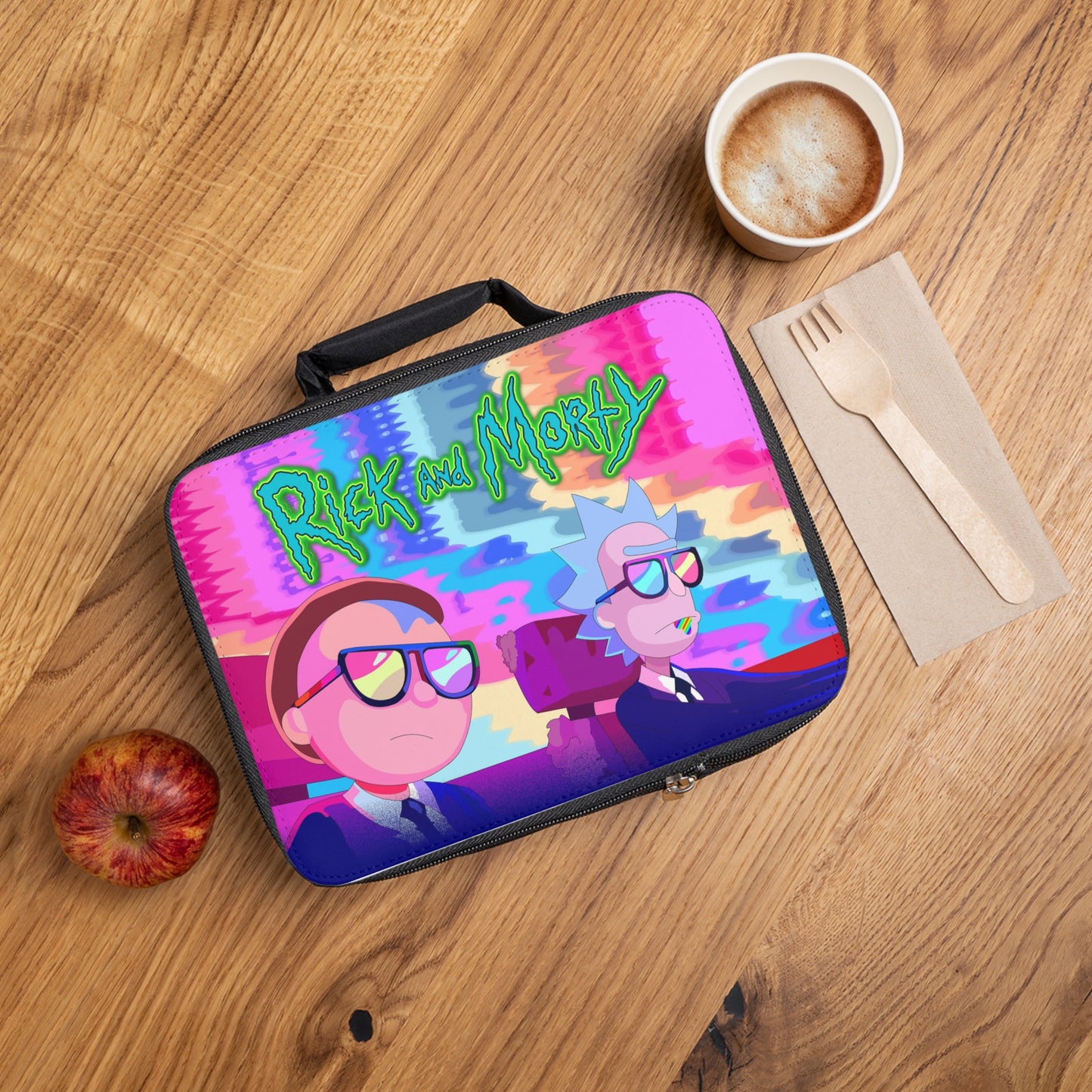 Rick and Morty Psychedelic Lunch Box for Kids and Adults Perfect for Camping, Work, or Back to School
