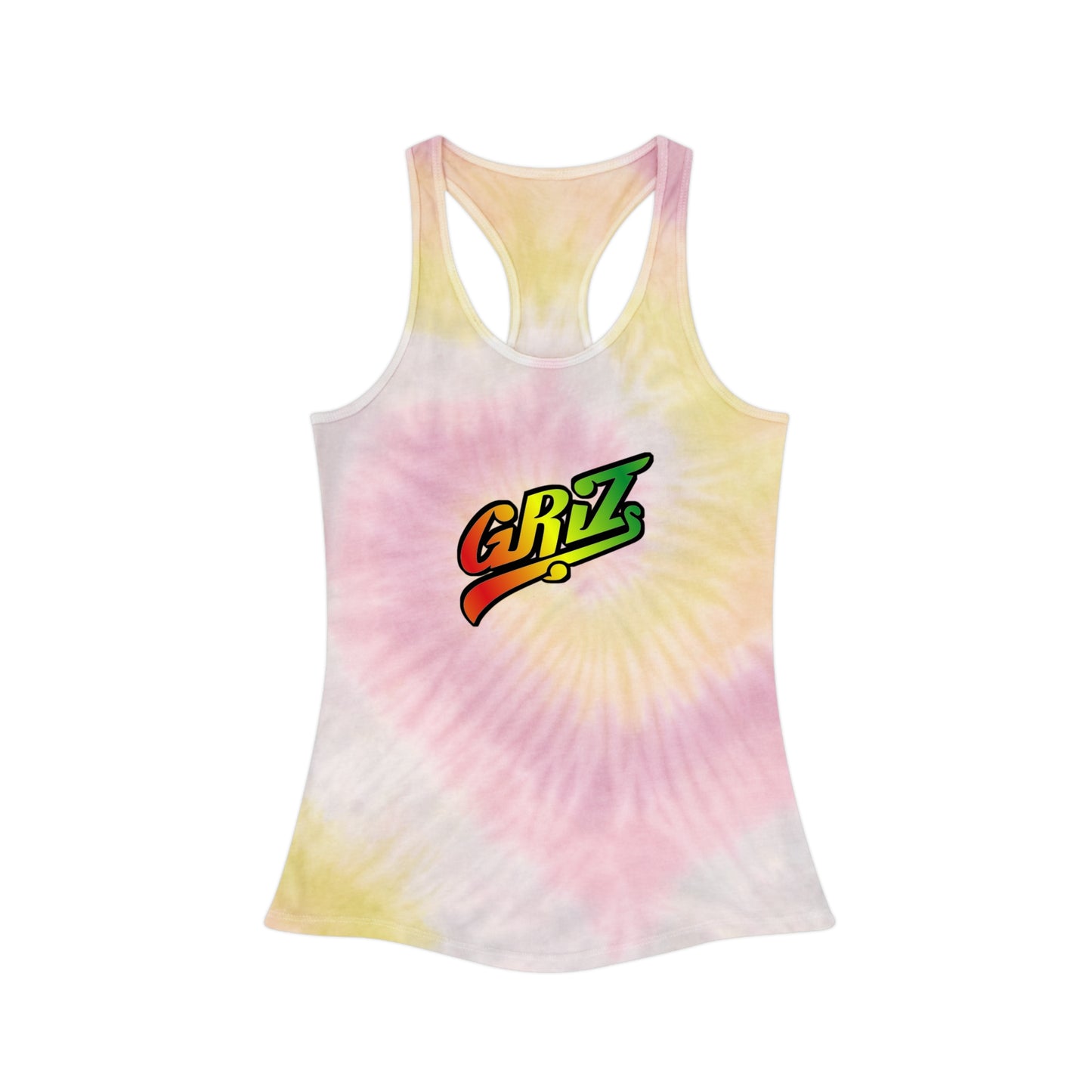 Griz Womens Tie Dye Racerback Tank Top
