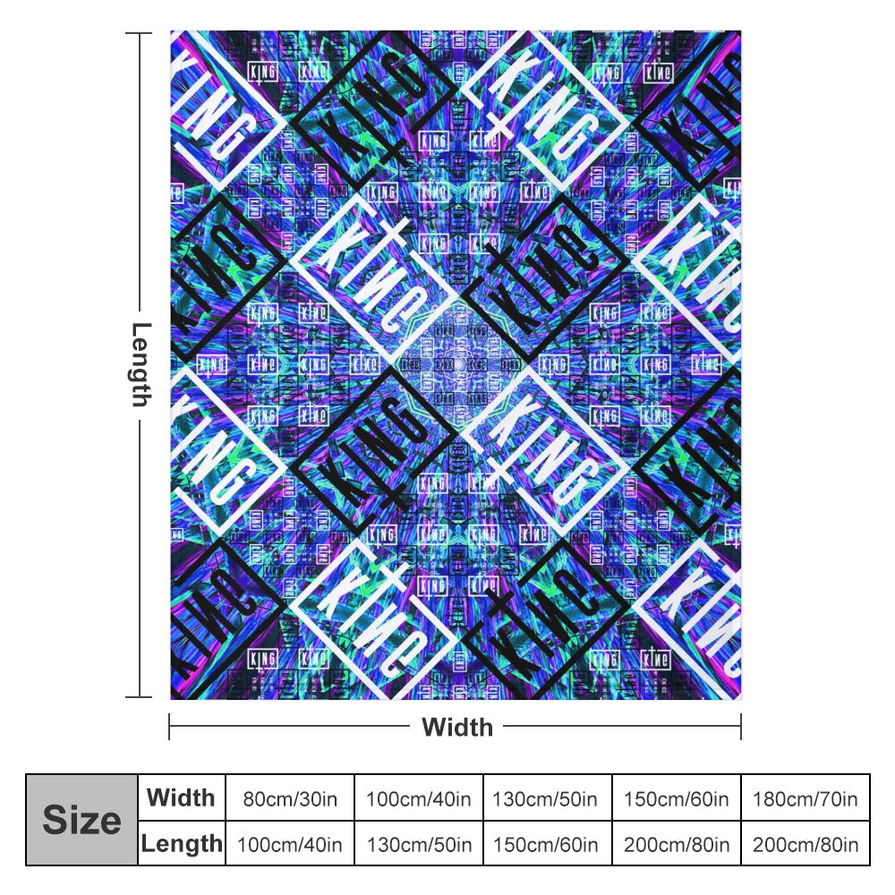 Custom EDM Artists Ultra-Soft Flannel Blanket for Camping Festival Rave in Multiple Sizes
