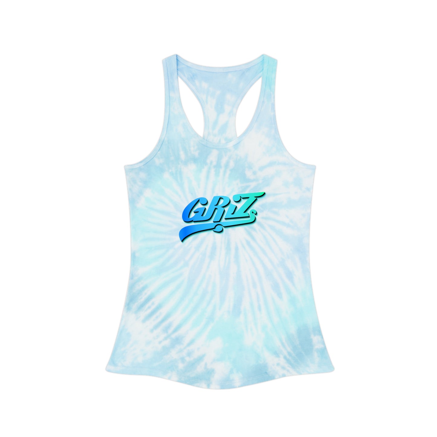 Griz Womens Tie Dye Racerback Tank Top