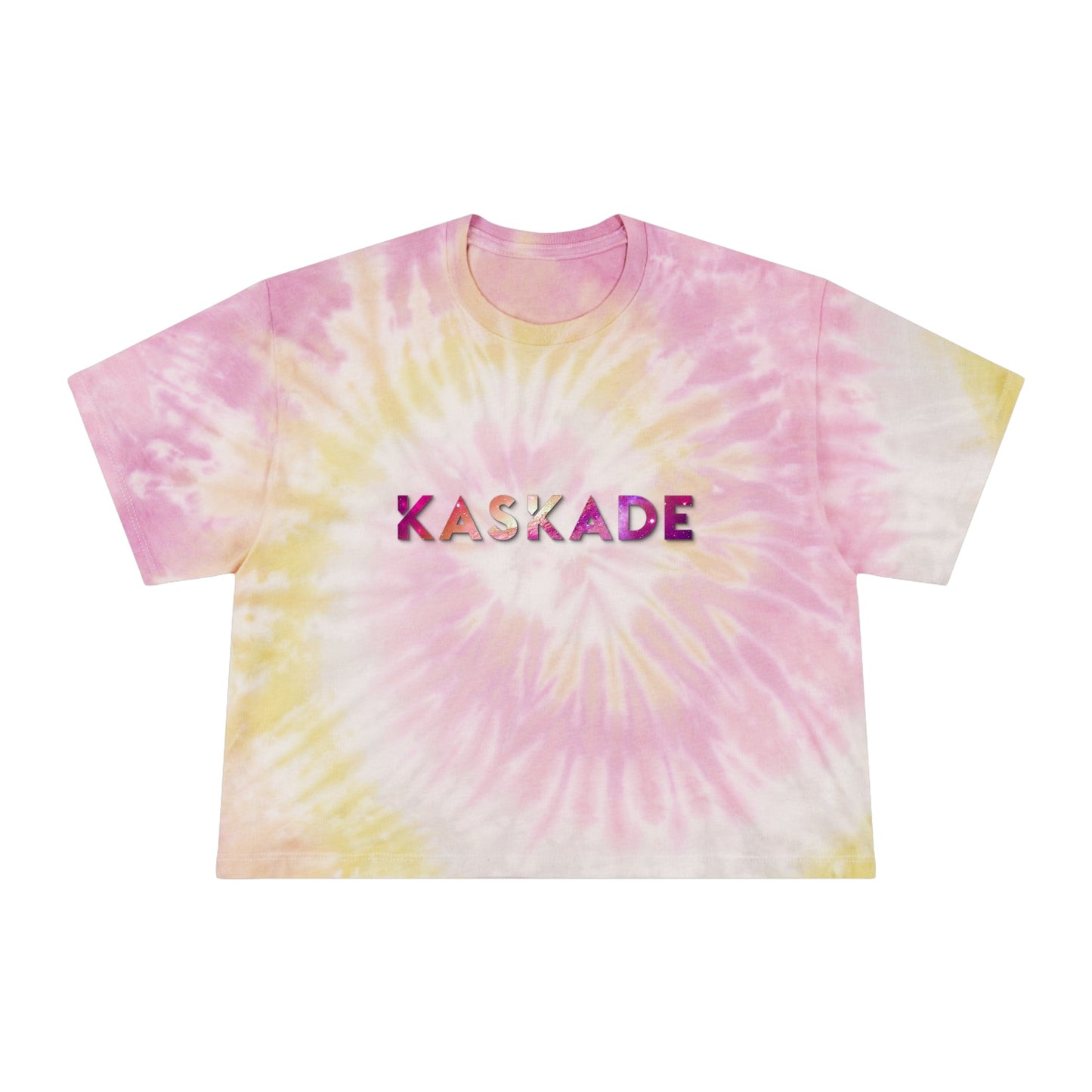 Kaskade Women's Tie-Dye Crop Top Sweat Proof Rave Music Festival Shirt