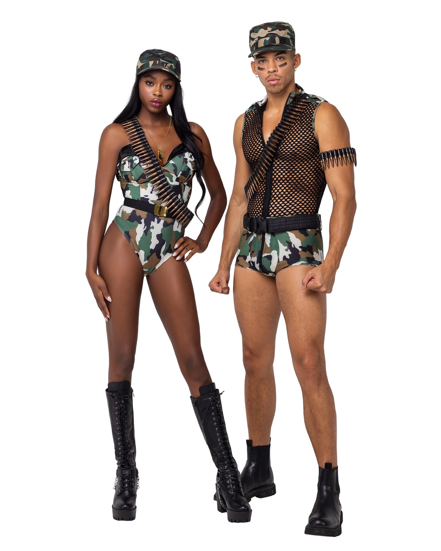 Army Combat Bombshell Military Costume 2pc Set