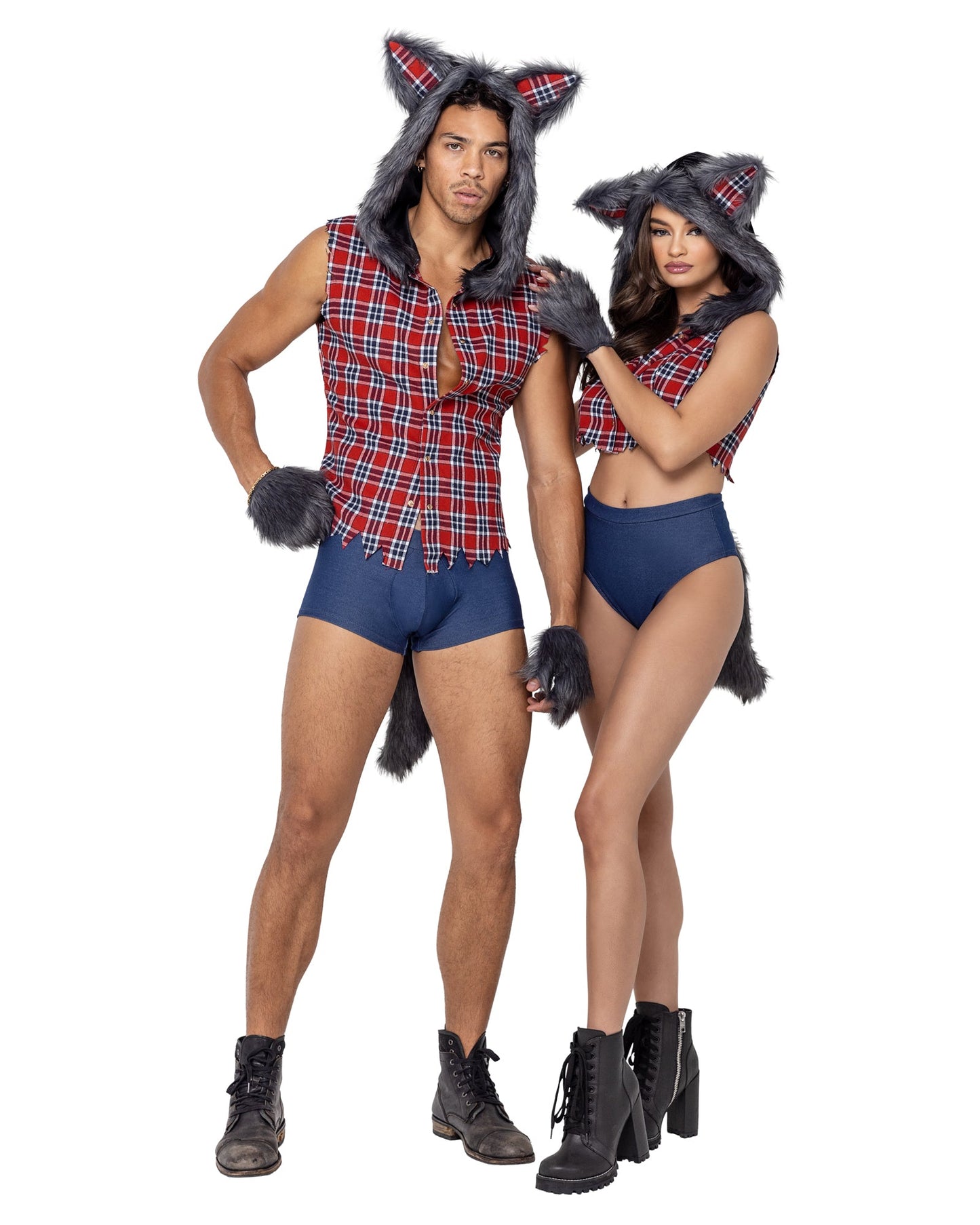Men's Full Moon Werewolf Costume 3pc Set