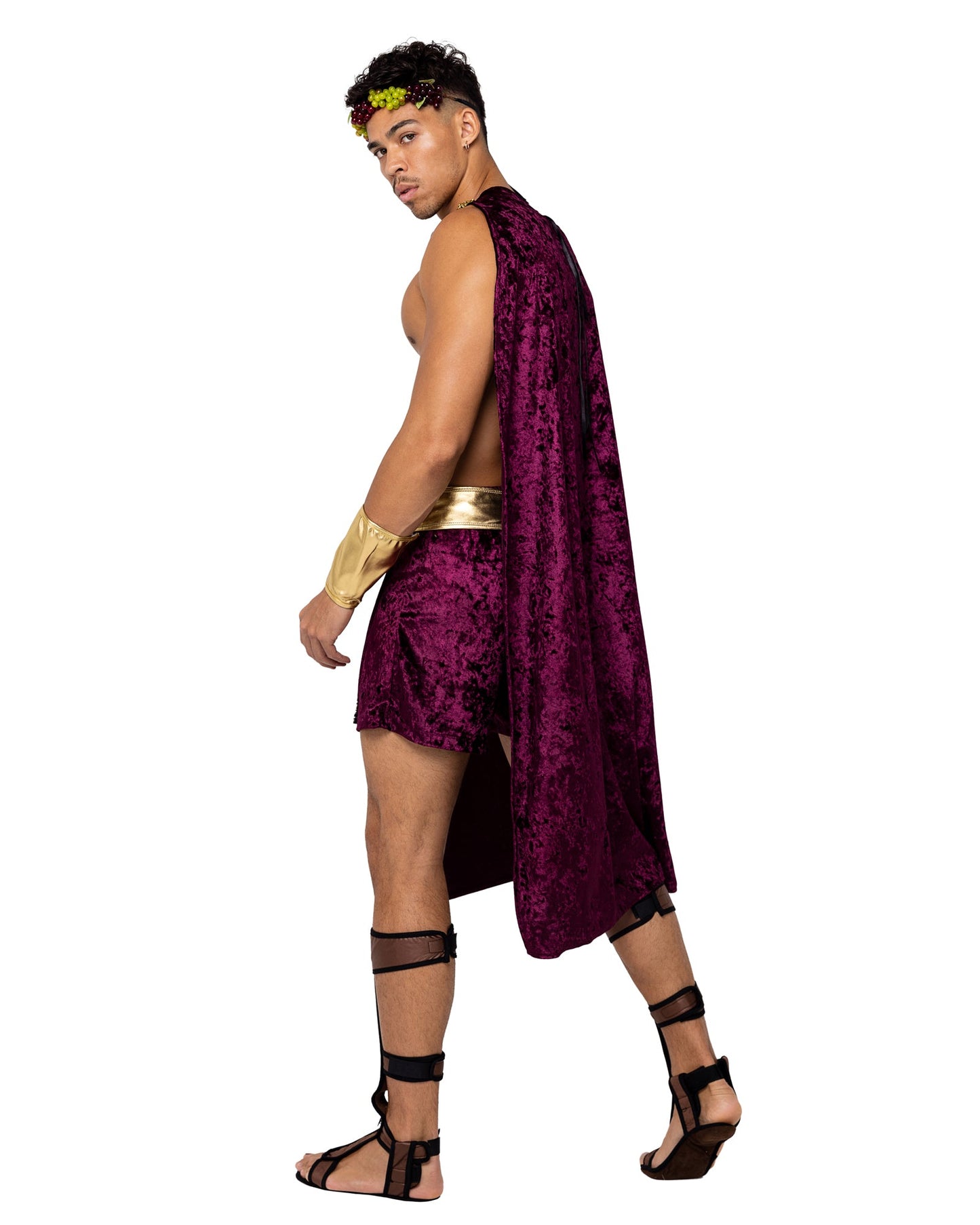 Mens God Of Wine Costume 4pc Set
