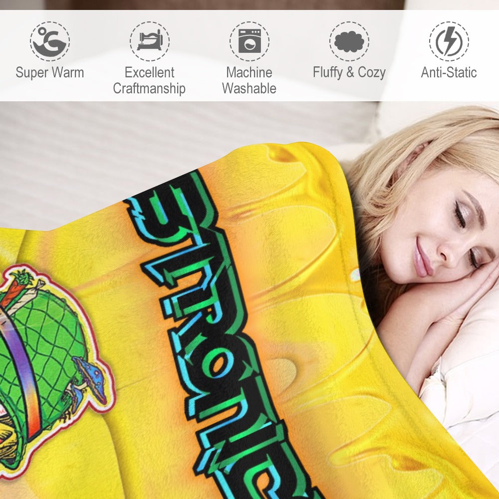 Custom EDM Artists Ultra-Soft Flannel Blanket for Camping Festival Rave in Multiple Sizes