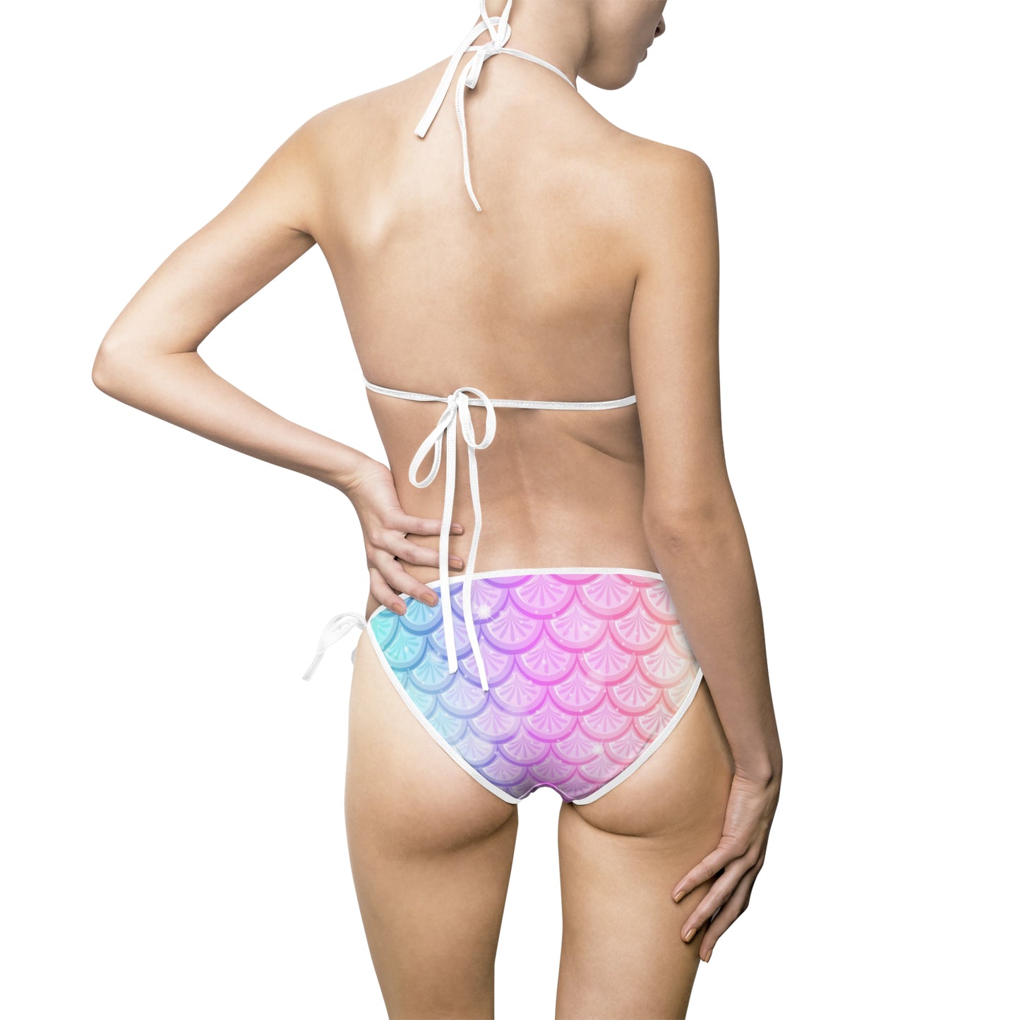 Rainbow Mermaid Women's Bikini 2 Piece Swimsuit