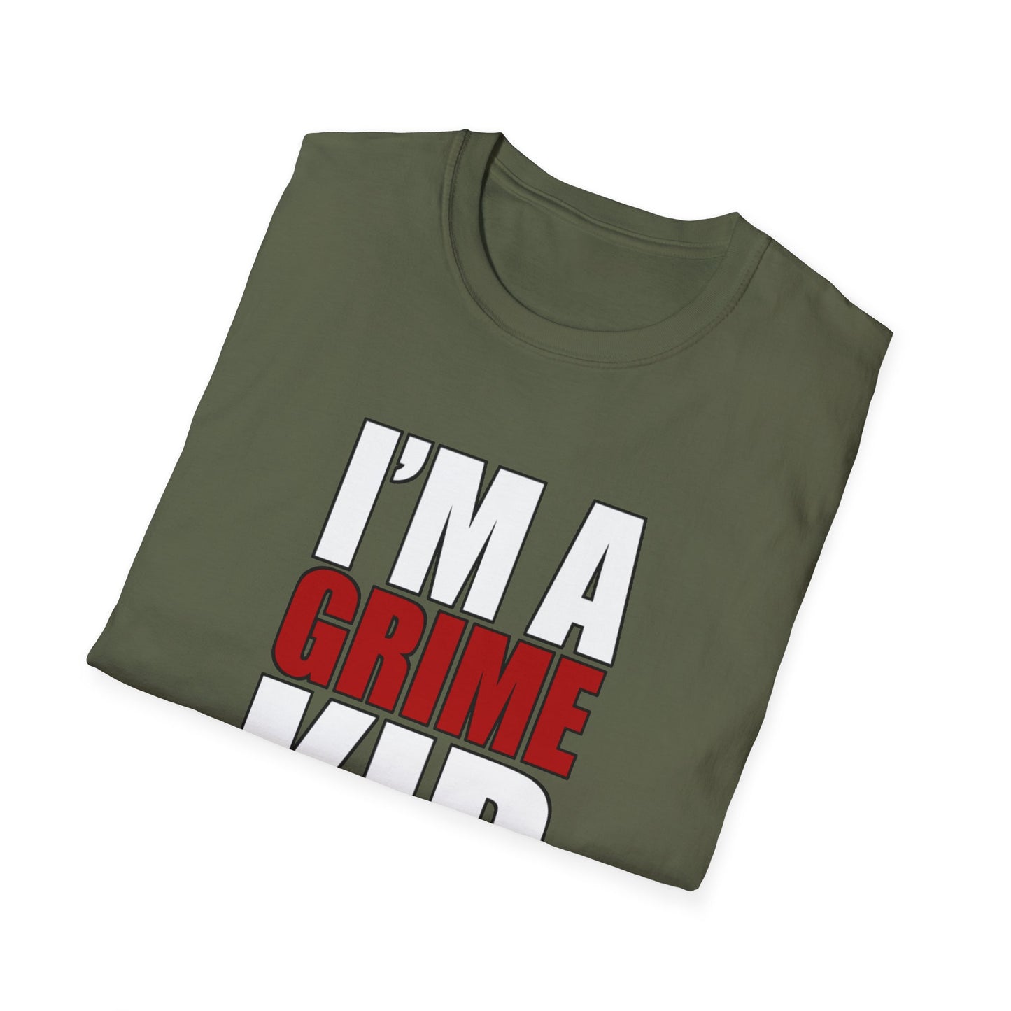 Grime Kid Softstyle T-Shirt Mens Womens Unisex Music Lover Gift, Rave Apparel, Festival Wear, Streetwear