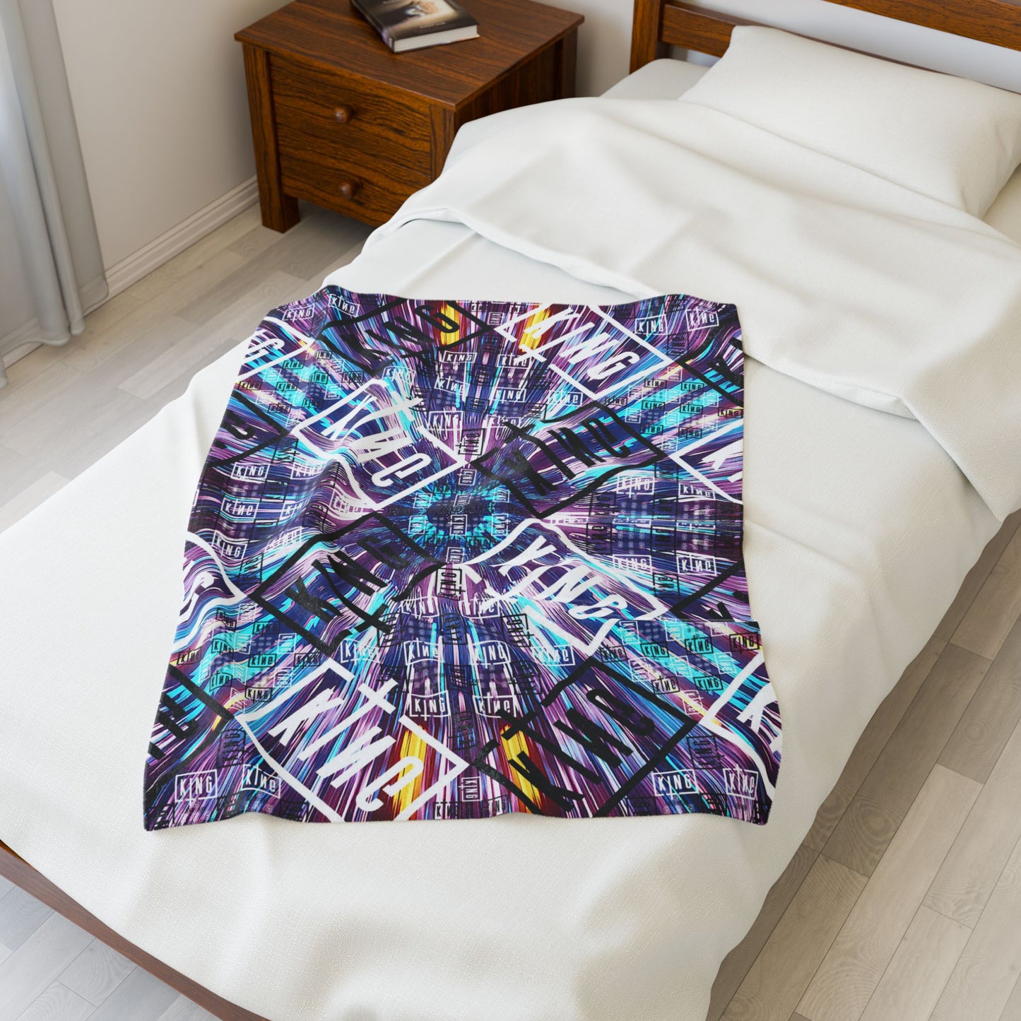 Velveteen Plush Sullivan King Throw Blanket