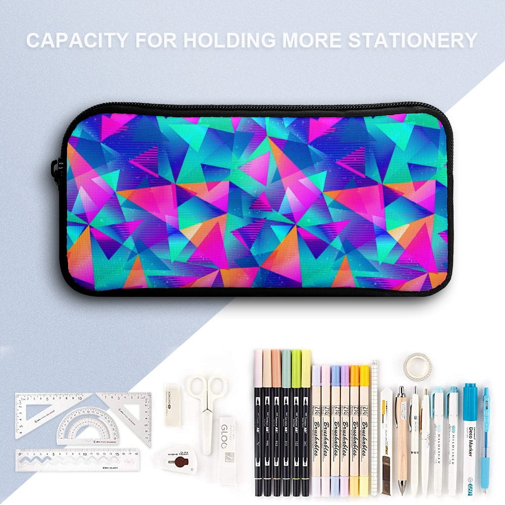 Psychedelic Backpack, Lunchbox, and Wallet Three piece set combination Travel Bag Package Set