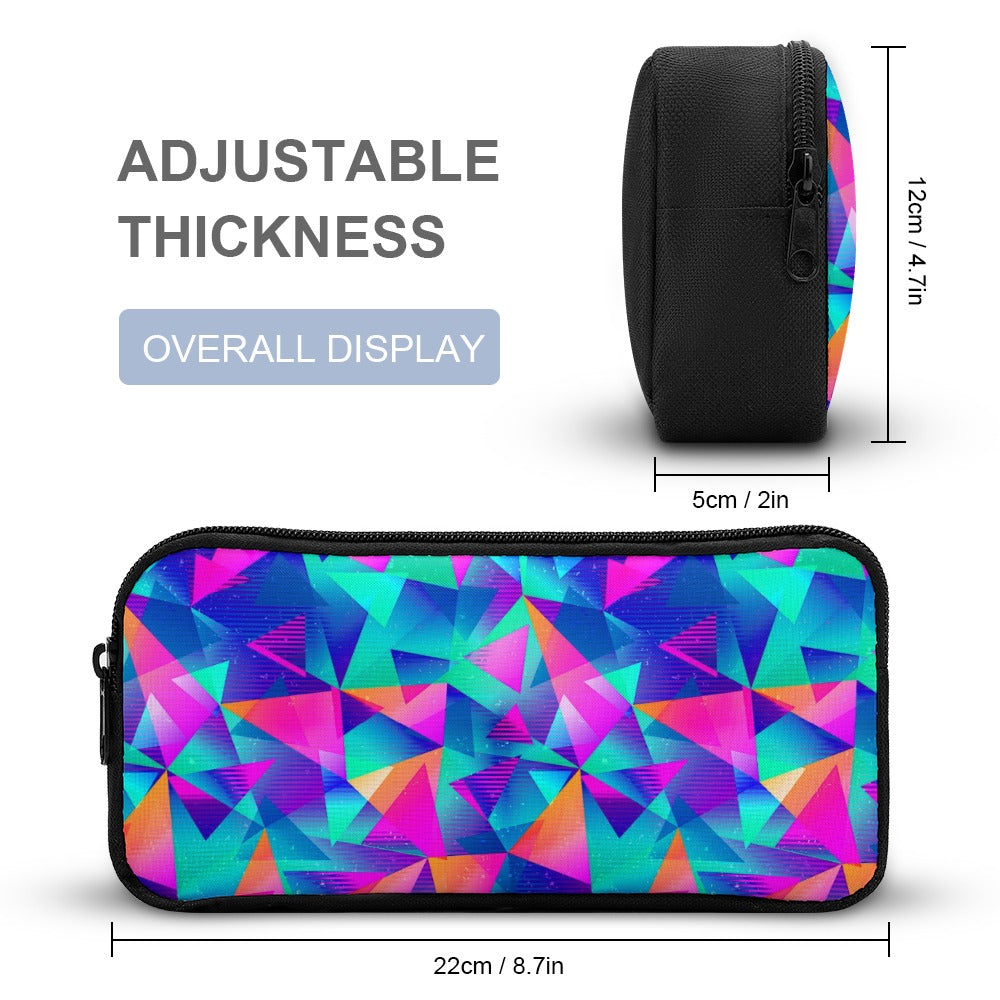 Psychedelic Backpack, Lunchbox, and Wallet Three piece set combination Travel Bag Package Set