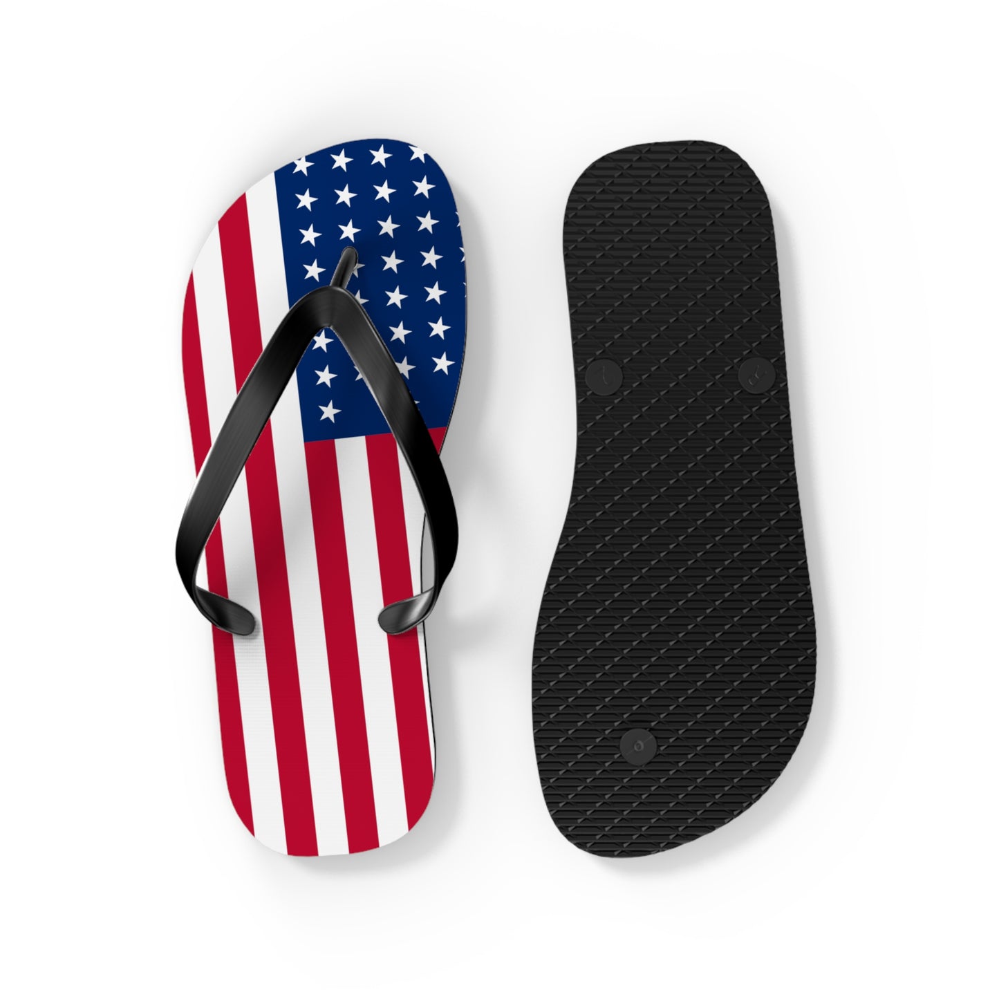 American Flag Flip Flops | Patriotic 4th of July Sandals | Made in USA