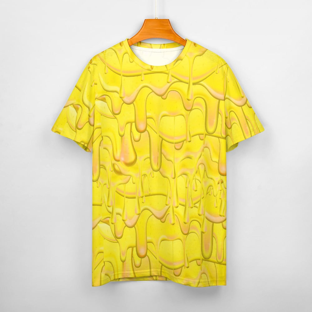 Men's Melted Butter Fitted Rave Shirt Super Soft Breathable Sweat-Proof Odor-Resistant Music Festival Tee