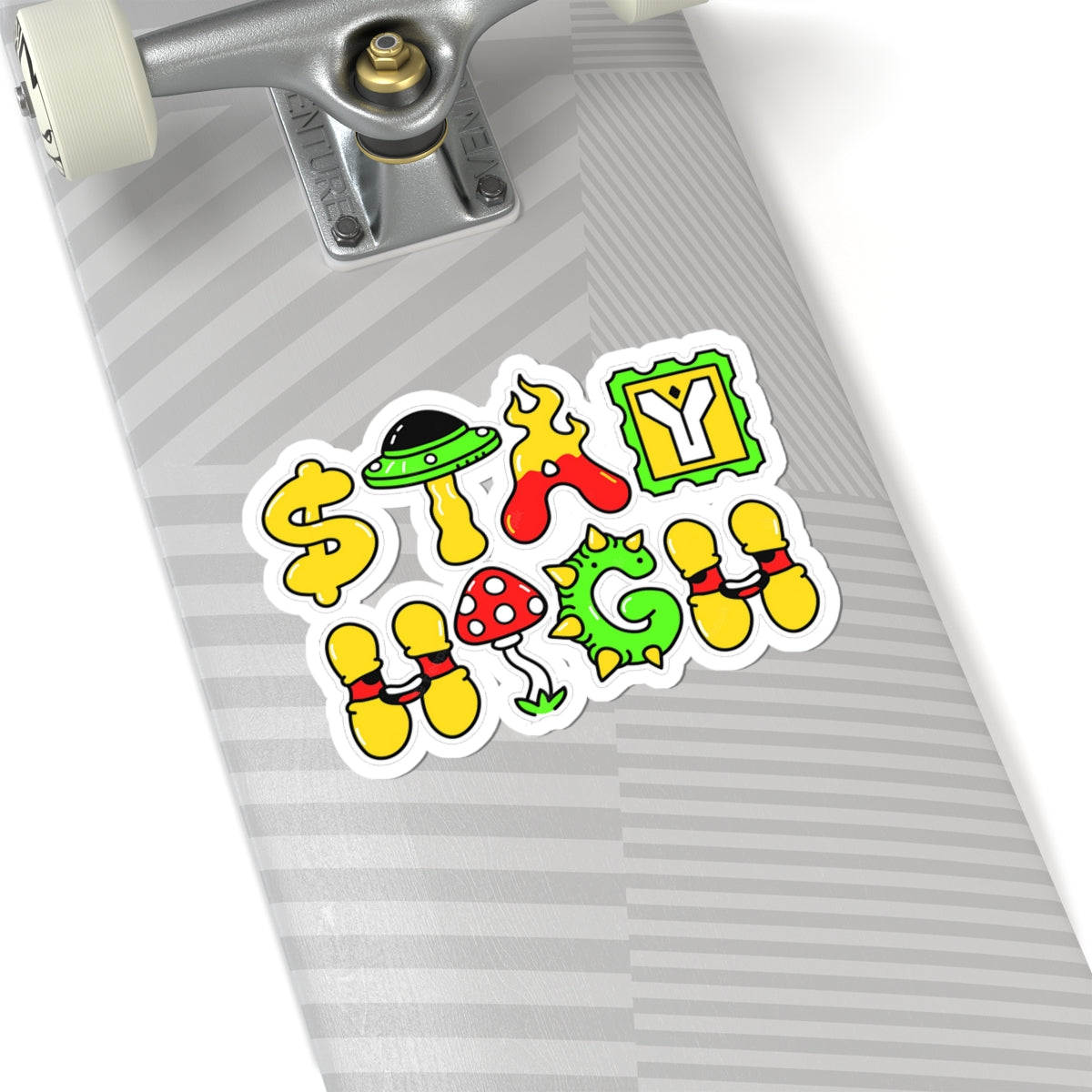 Stay High waterproof Decal no-bubble sticker for car, laptop, book, water bottle, etc