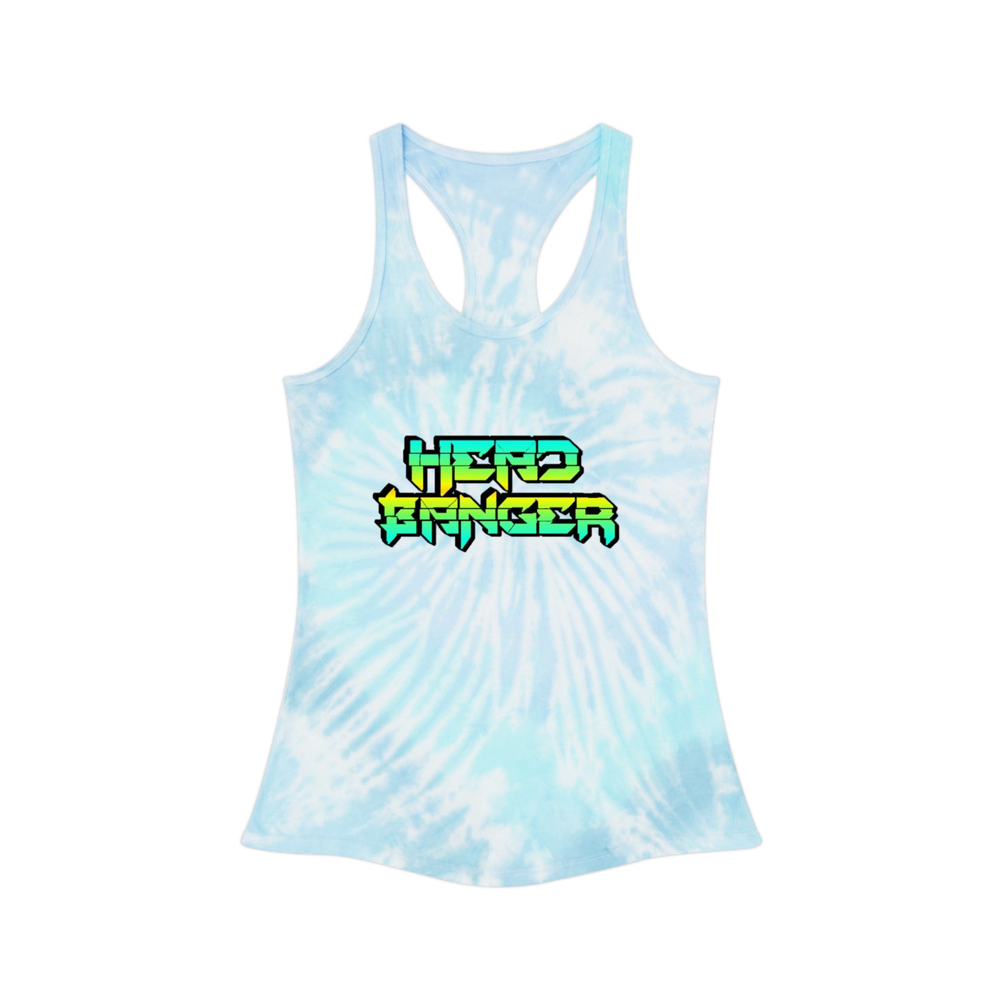 Headbanger Womens Tie Dye Racerback Tank Top in 3 Styles