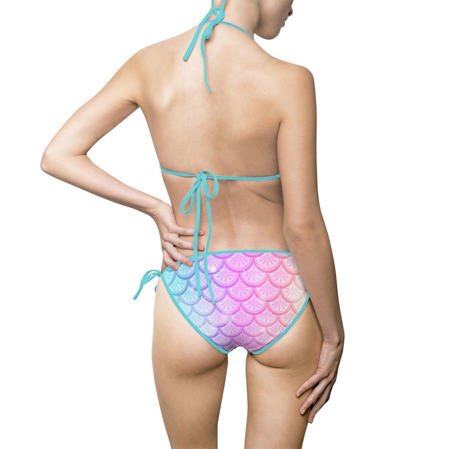Rainbow Mermaid Women's Bikini 2 Piece Swimsuit