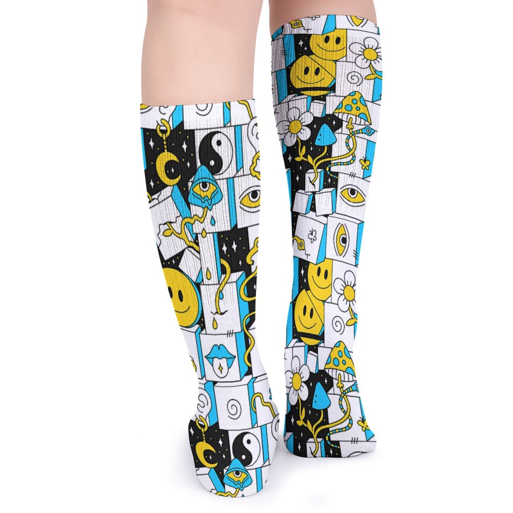 Acid Wave 5 Pack Sweat-Proof Odor-Resistant Breathable Large Socks