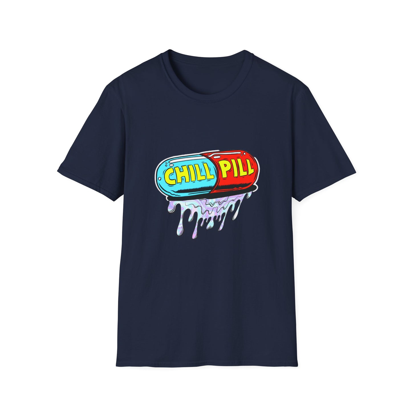 Chill Pill Softstyle Rave T-Shirt Mens Womens Unisex Funny Shirt, Ravewear, Festival Wear, Streetwear