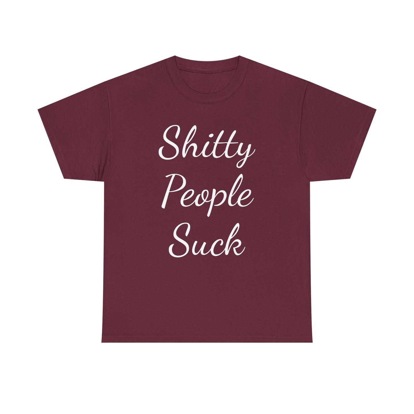 Sh*tty People Suck Sweatproof Music Festival Tees Thick Cotton Rave T Shirt Mens Womens Unisex
