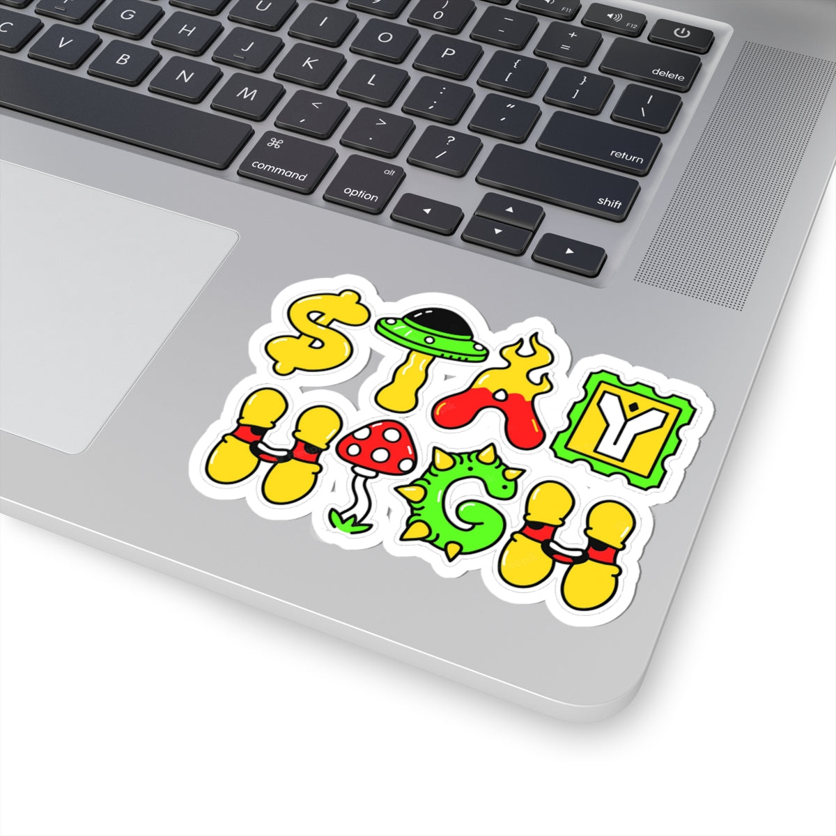 Stay High waterproof Decal no-bubble sticker for car, laptop, book, water bottle, etc
