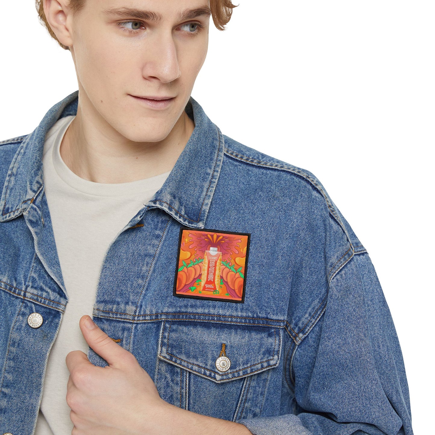 Custom Beat Box Easy Iron-On Patches Rave Accessory Fun Festival Flair to Personalize Jackets, Backpacks, Hoodies, Gifts