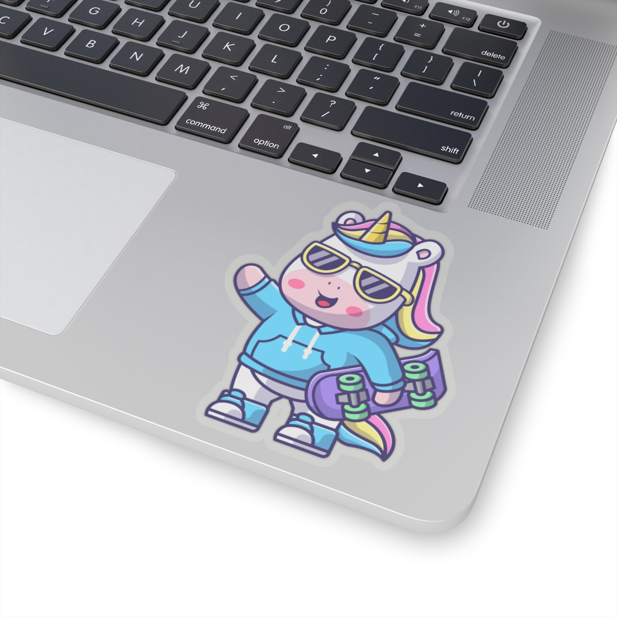 Cool Rave Unicorn Skateboard Sticker Decal