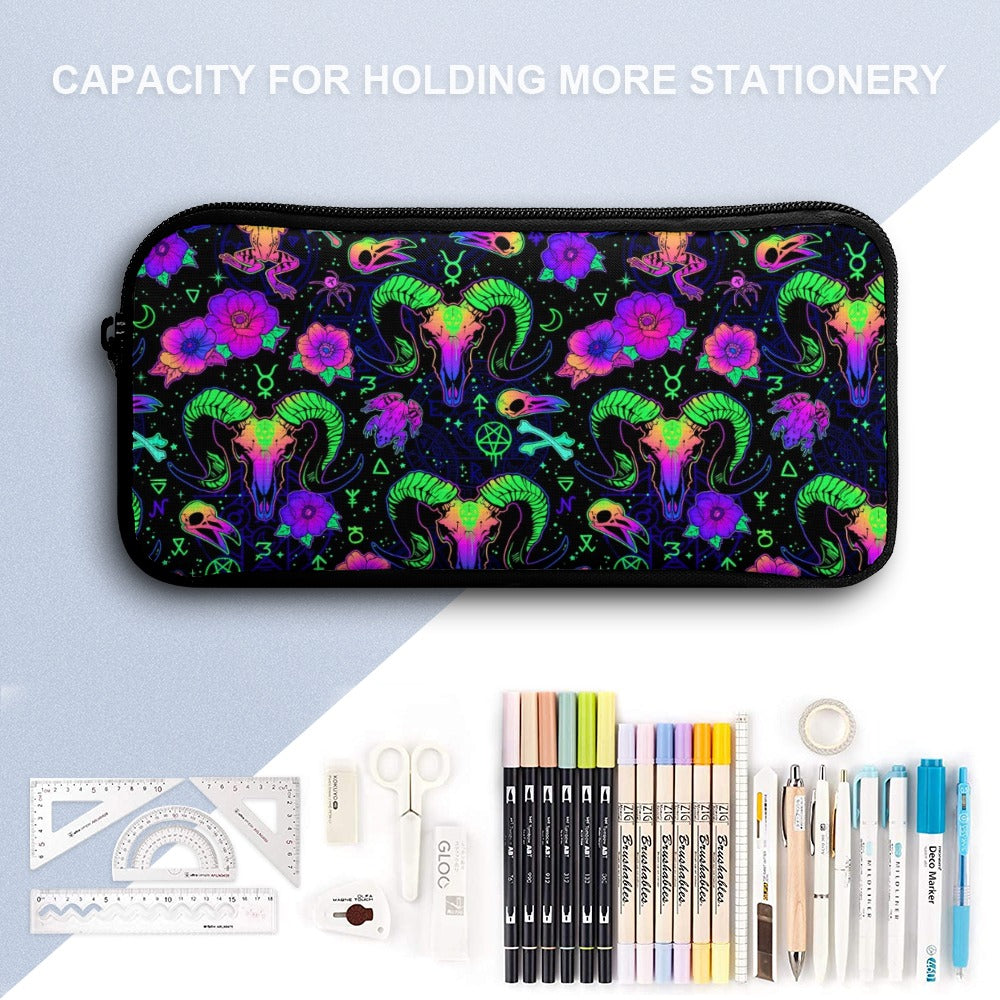 Psychedelic Backpack, Lunchbox, and Wallet Three piece set combination Travel Bag Package Set