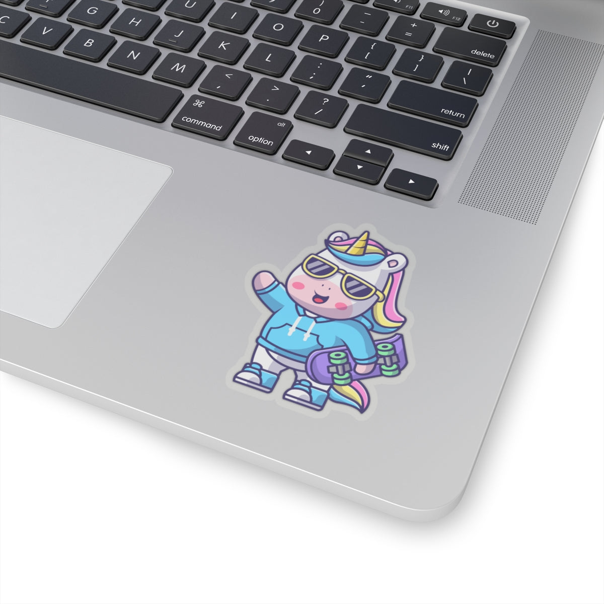 Cool Rave Unicorn Skateboard Sticker Decal