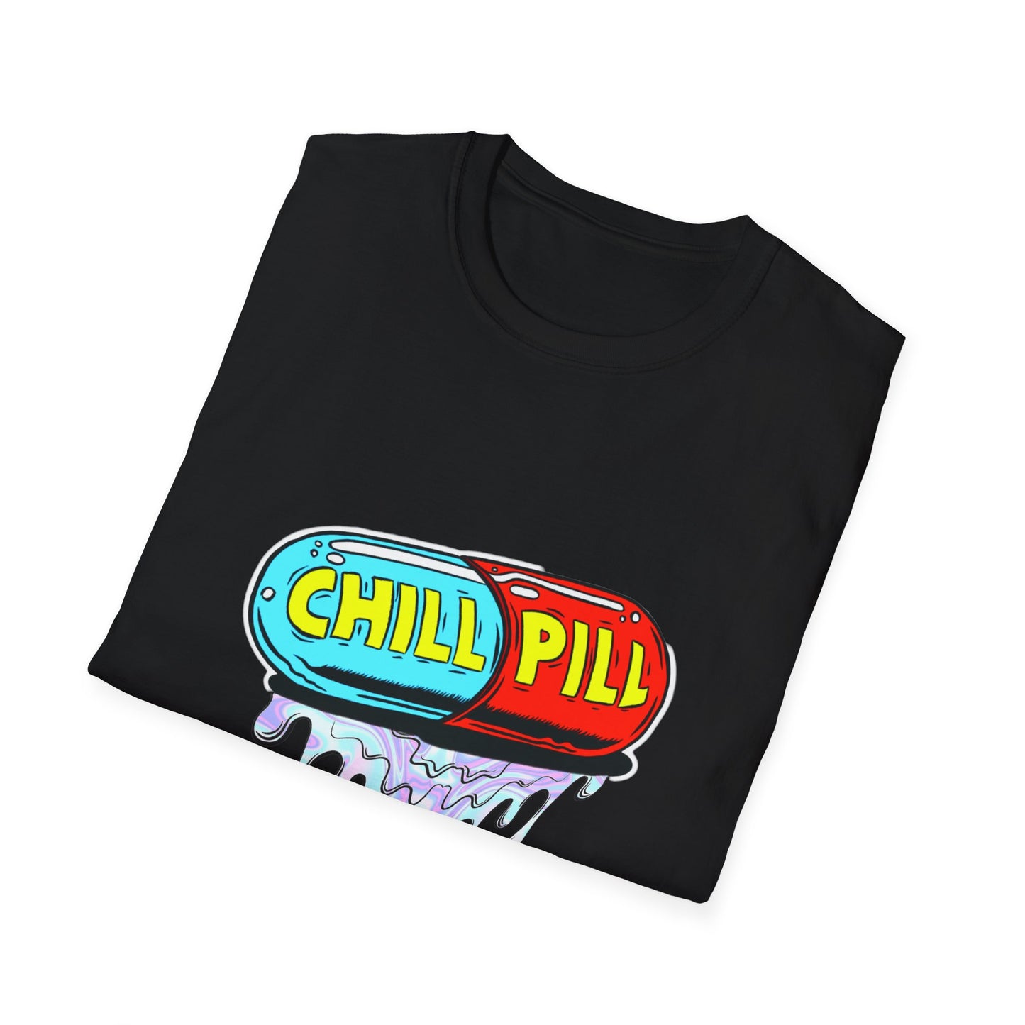 Chill Pill Softstyle Rave T-Shirt Mens Womens Unisex Funny Shirt, Ravewear, Festival Wear, Streetwear