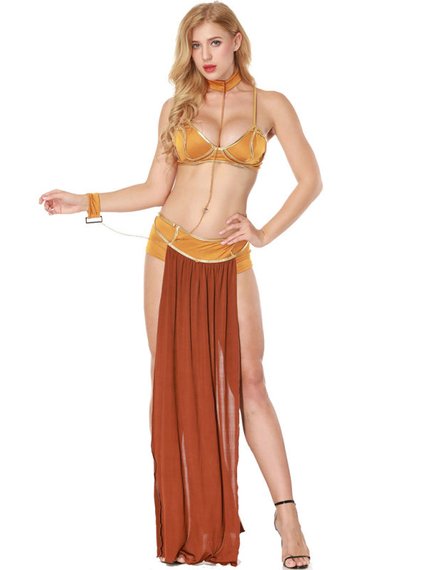 Boho Belly Dancer Festival Outfit 4pc Set