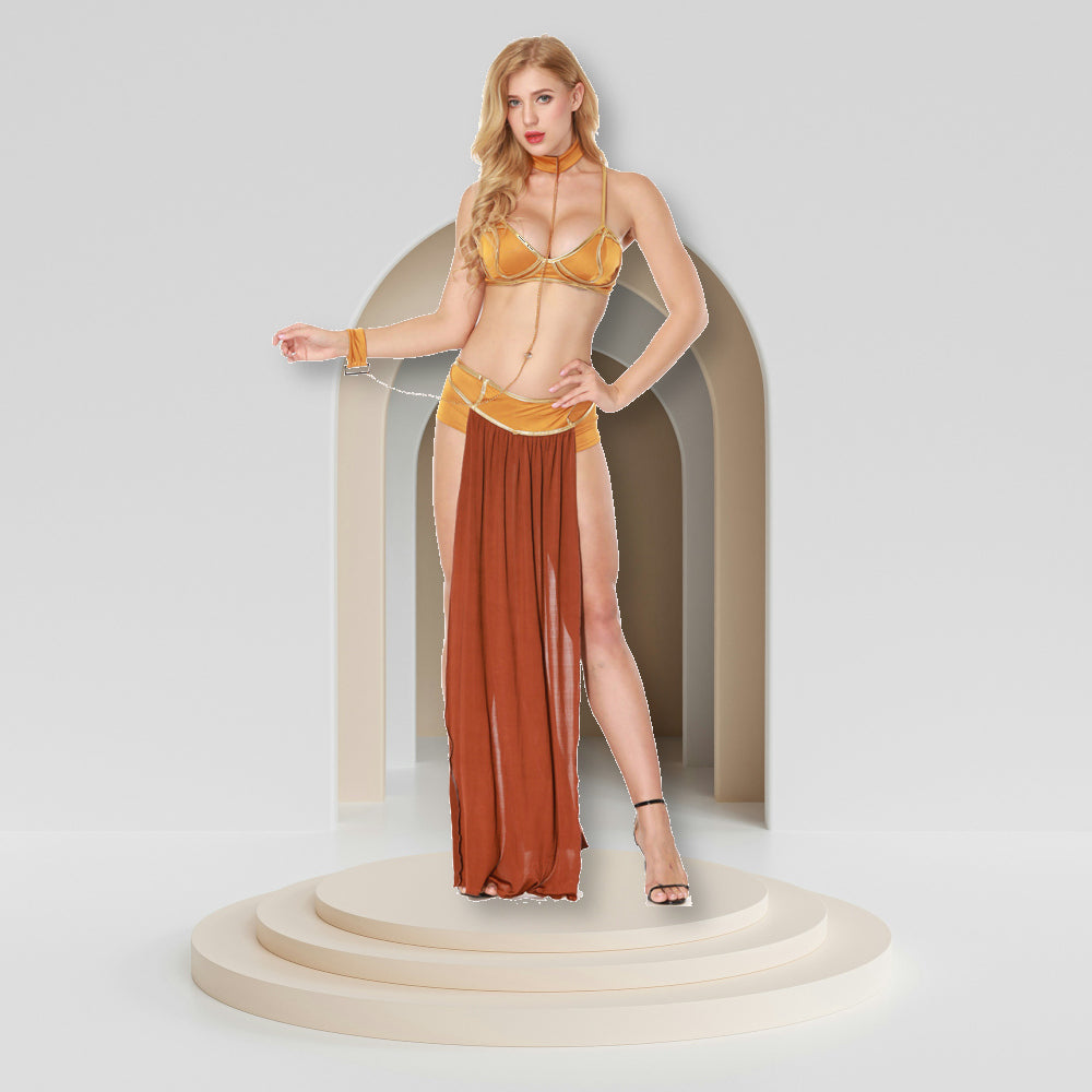 Boho Belly Dancer Festival Outfit 4pc Set