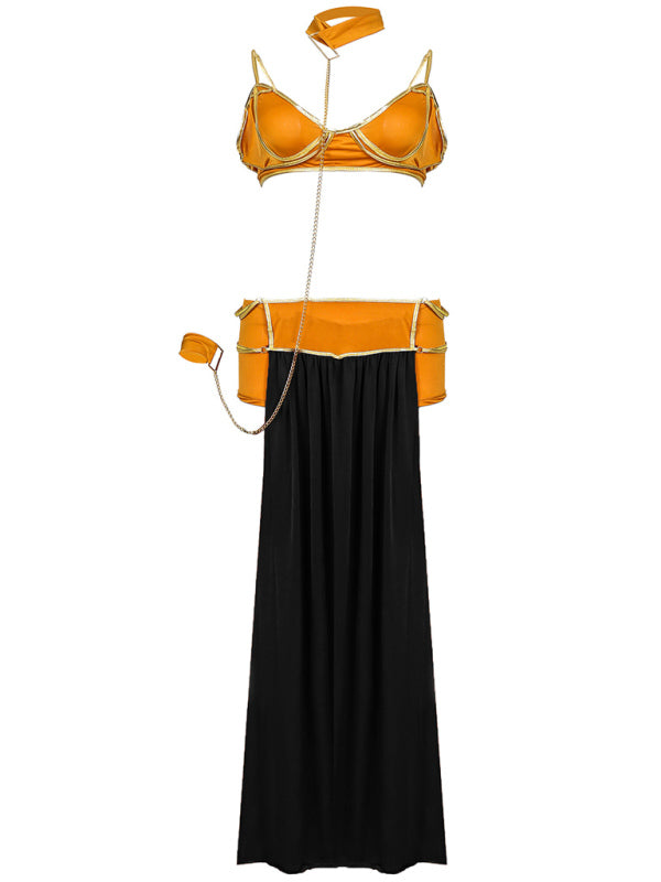 Boho Belly Dancer Festival Outfit 4pc Set