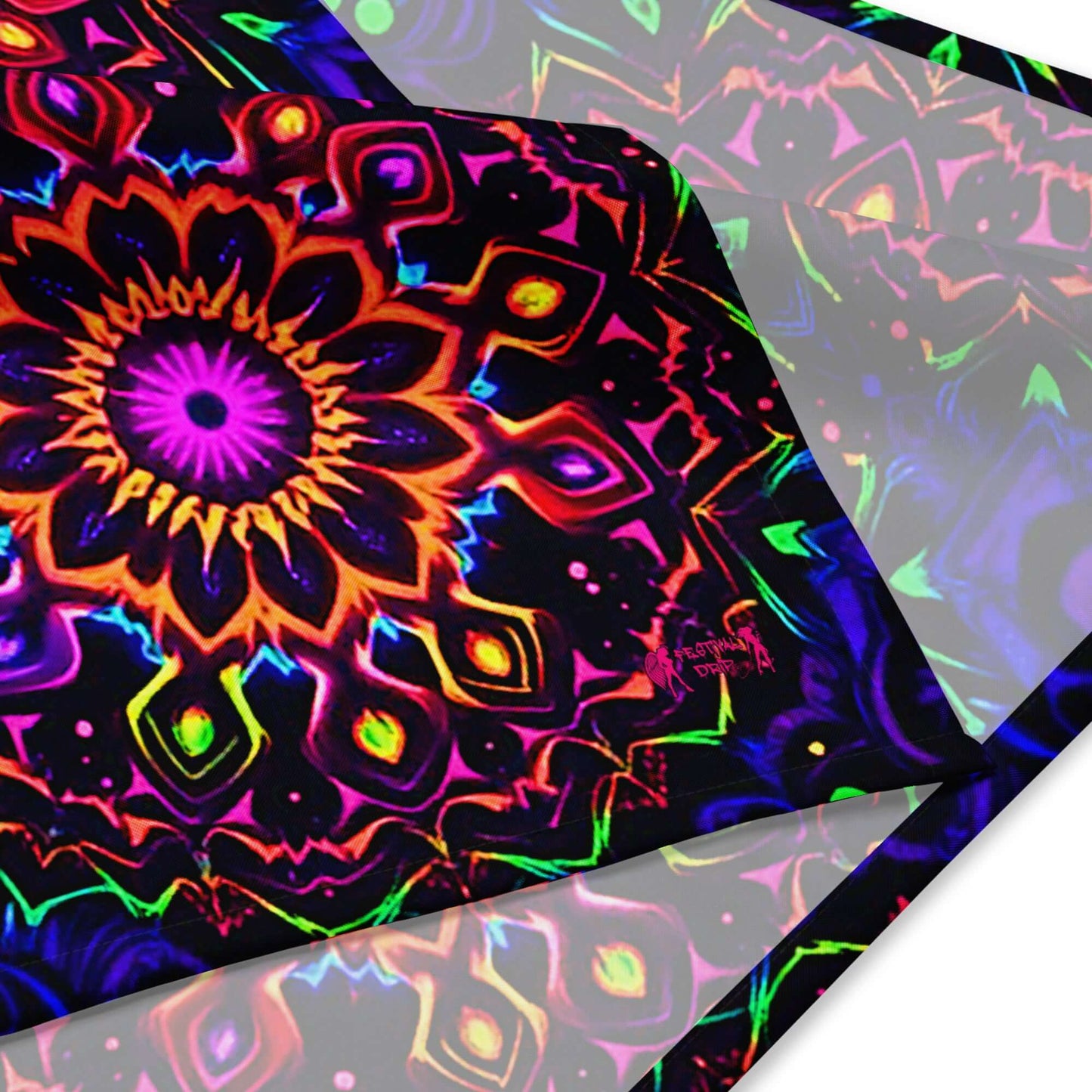Circus Blacklight Mouth Bandana