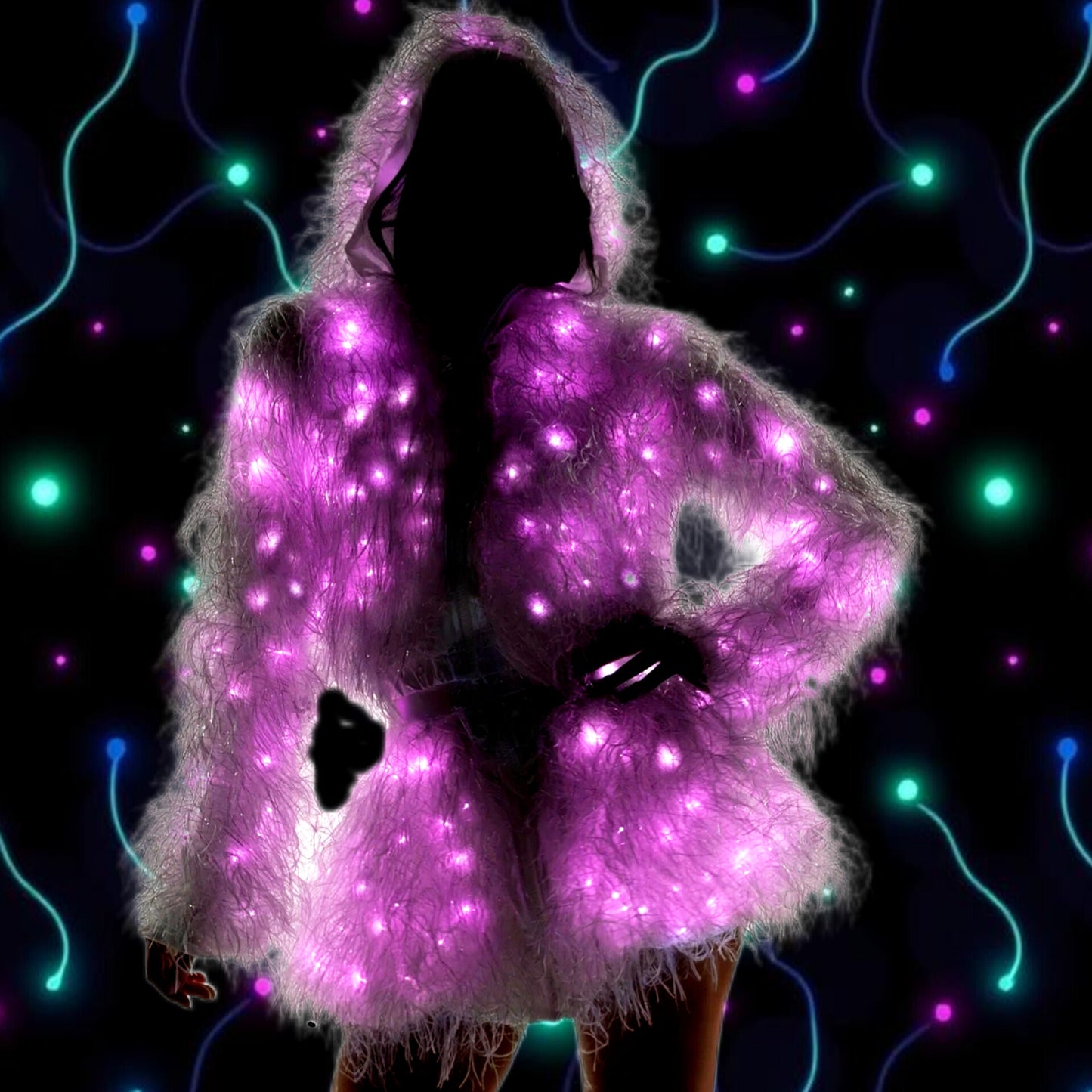 Light-up Faux Fur Skirt