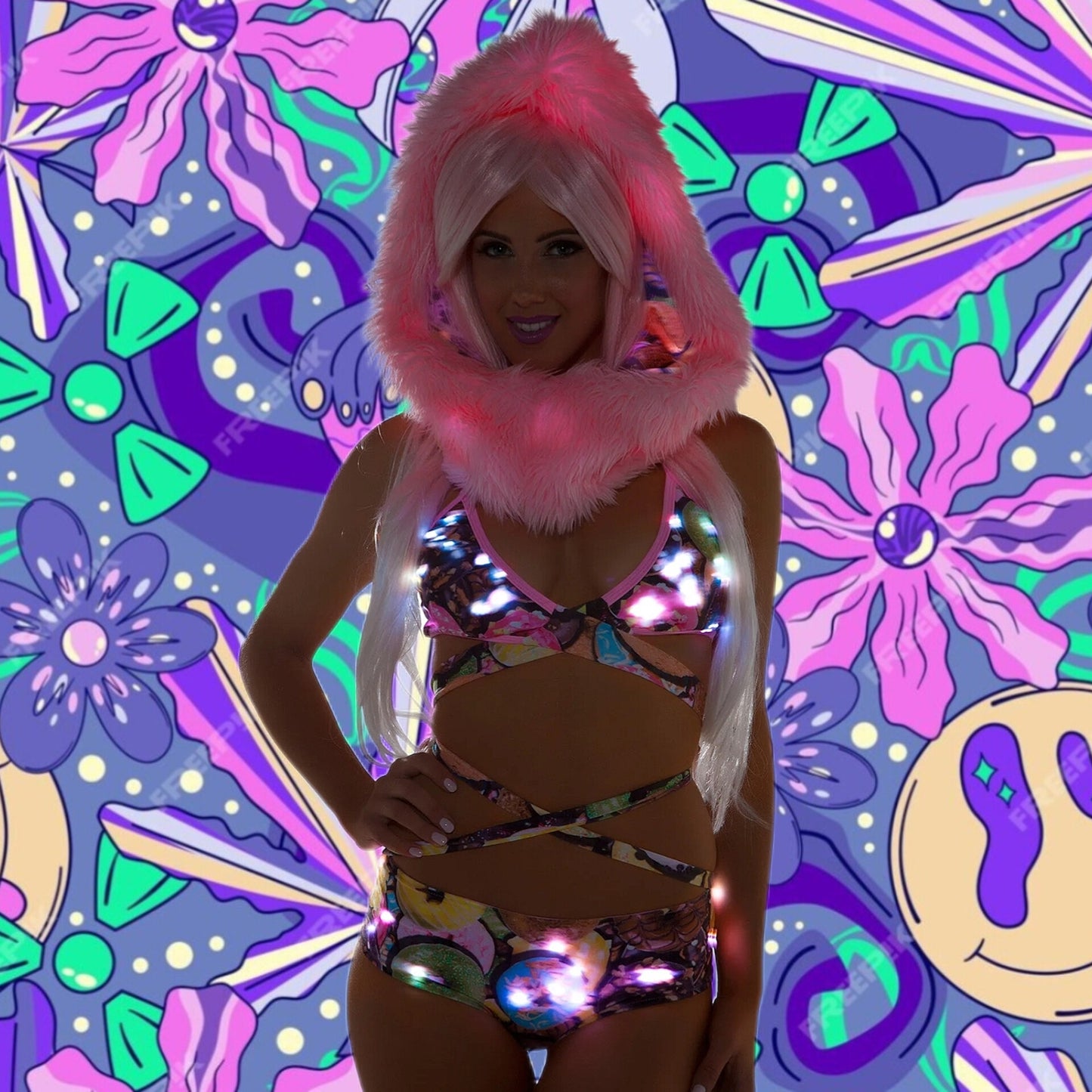 Light-Up Wrap Top