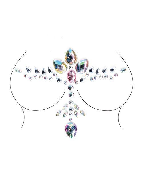 Iridescent Body Jewelry Nipple Pasties Face Crystals