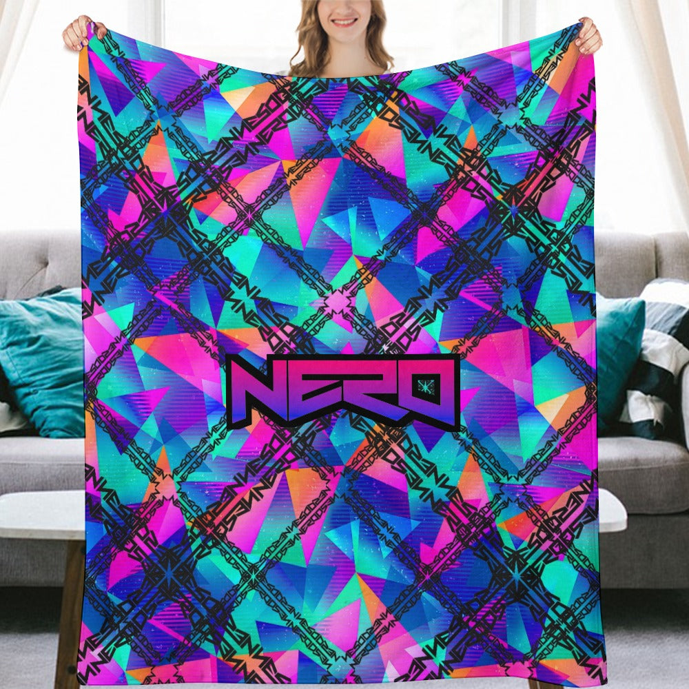 Custom EDM Artists Ultra-Soft Flannel Blanket for Camping Festival Rave in Multiple Sizes