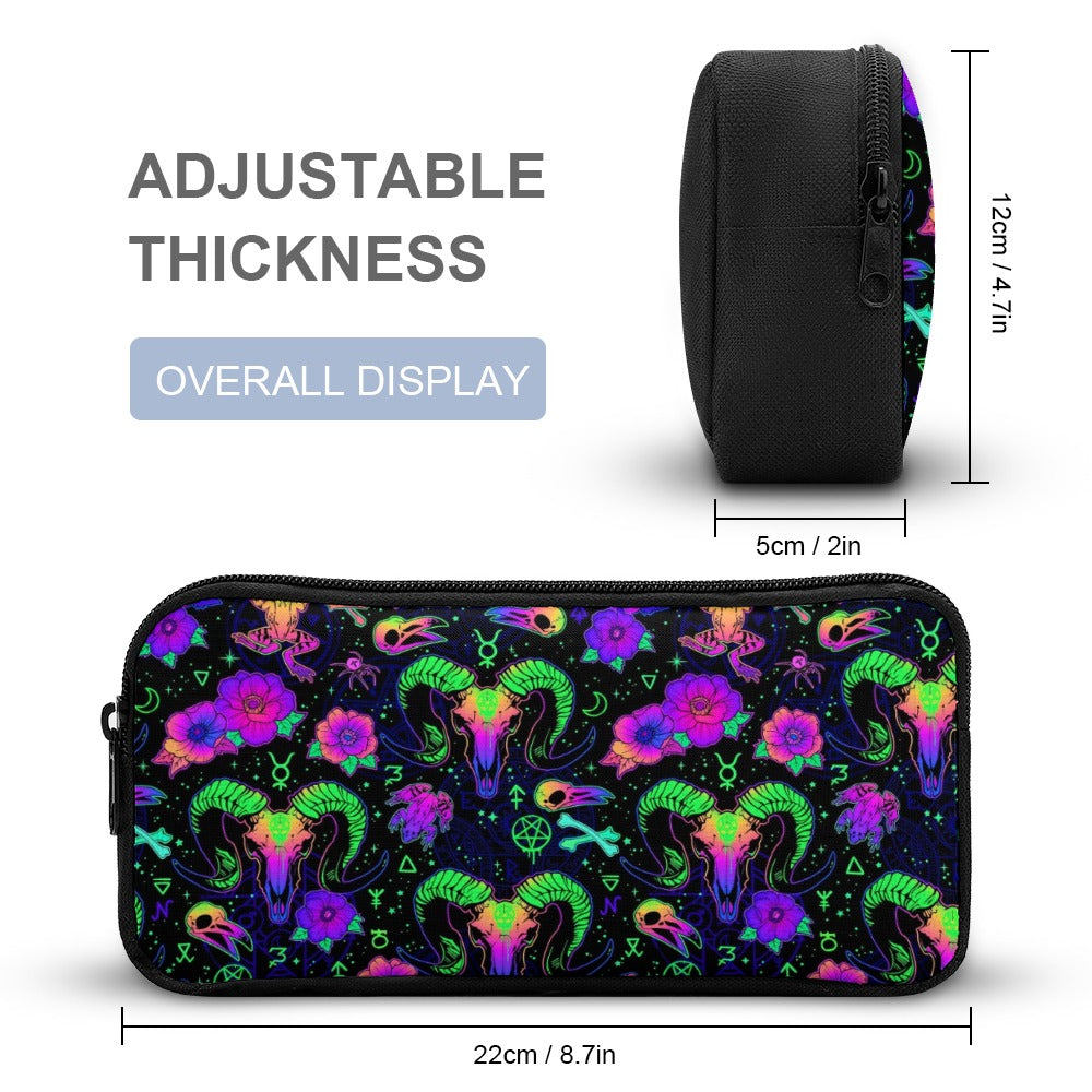 Psychedelic Backpack, Lunchbox, and Wallet Three piece set combination Travel Bag Package Set