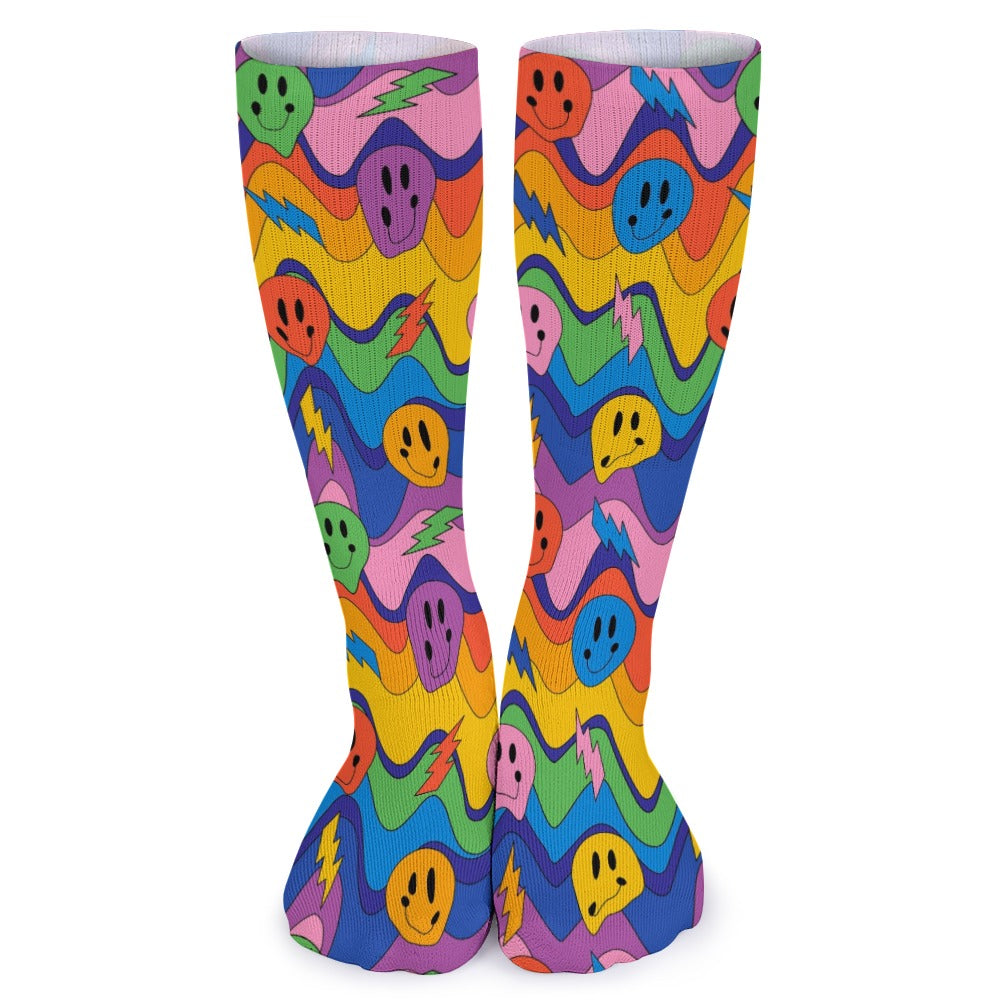 5 Pack Music Festival Socks Sweat-Proof Odor-Resistant Breathable Large Socks