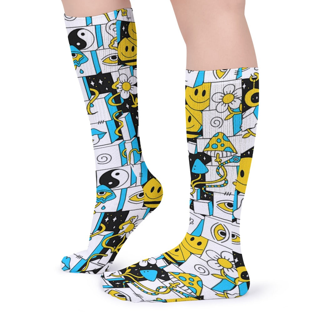 Acid Wave 5 Pack Sweat-Proof Odor-Resistant Breathable Large Socks