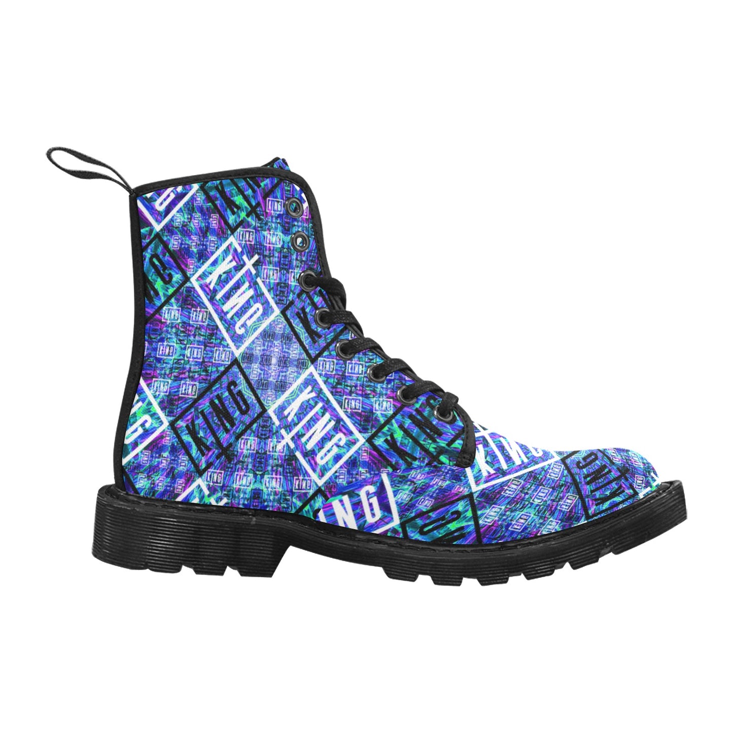 Limited Edition EDM Artists Men's Lace Up Canvas Boots Comfortable Waterproof Festival Camping Hiking Shoes for Men