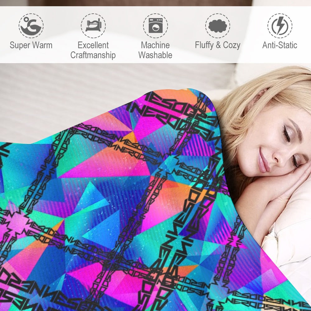 Custom EDM Artists Ultra-Soft Flannel Blanket for Camping Festival Rave in Multiple Sizes