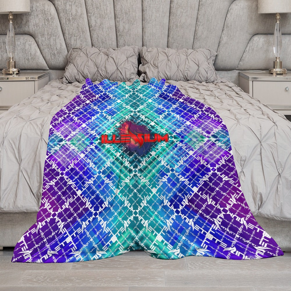 Custom EDM Artists Ultra-Soft Flannel Blanket for Camping Festival Rave in Multiple Sizes