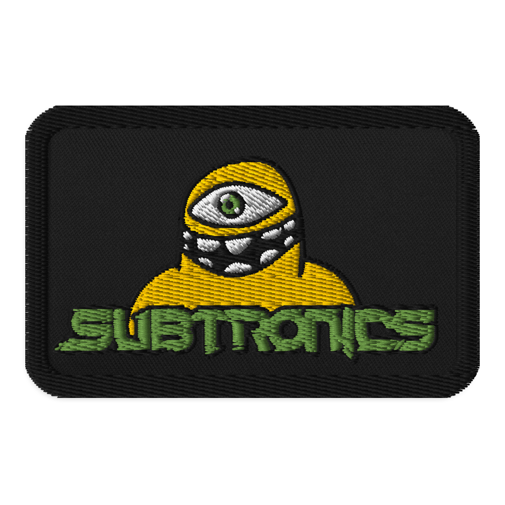 Subtronics Iron on Embroidered rave patches