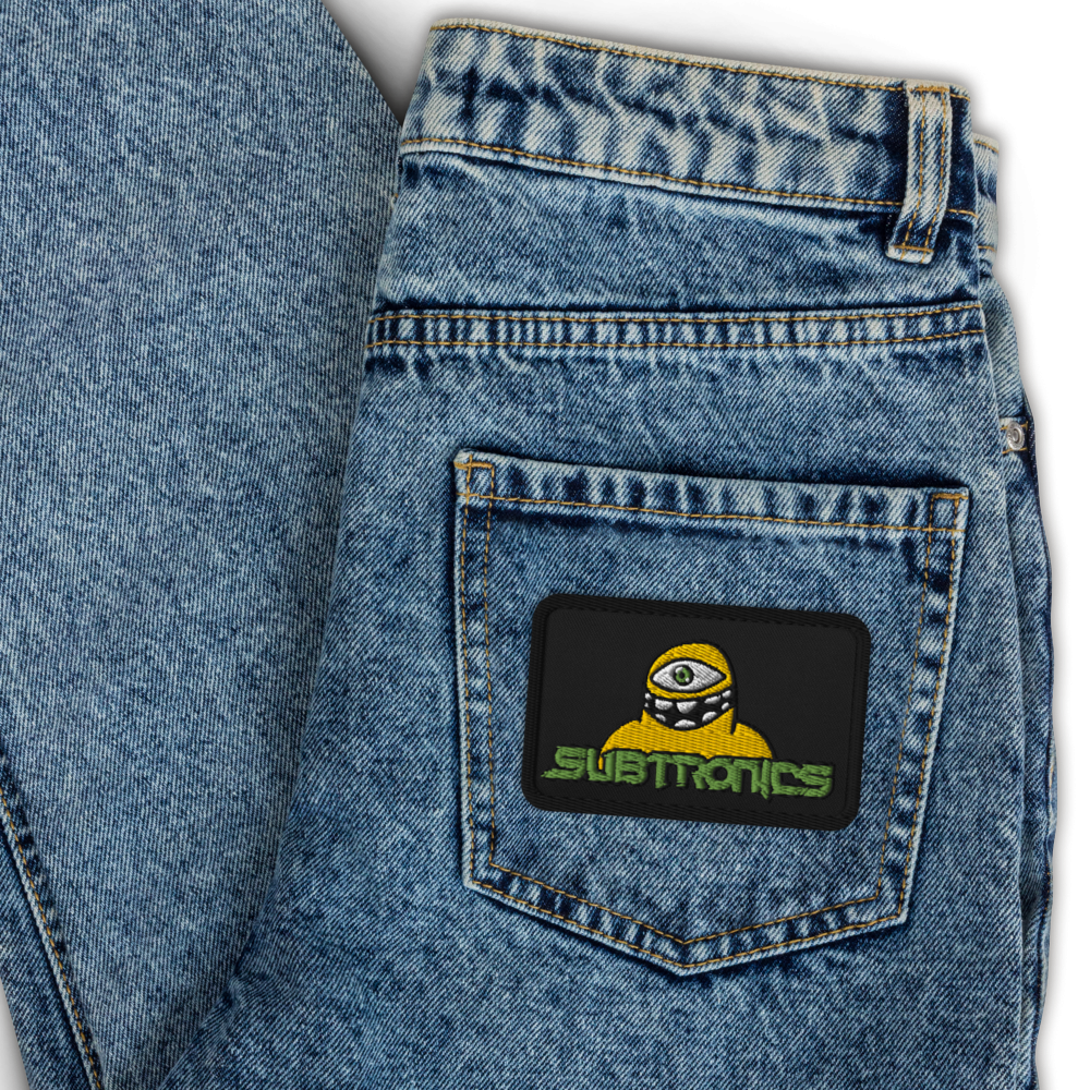 Subtronics Iron on Embroidered rave patches