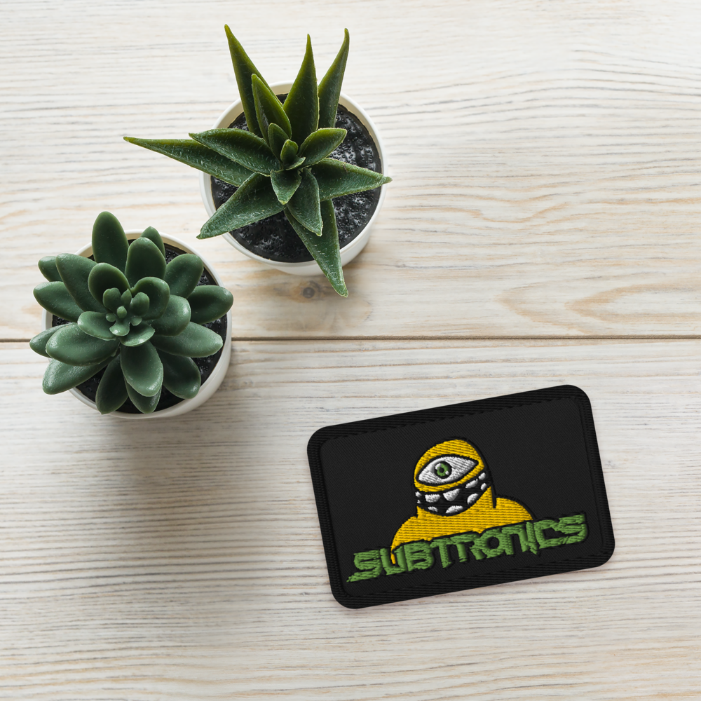 Subtronics Iron on Embroidered rave patches