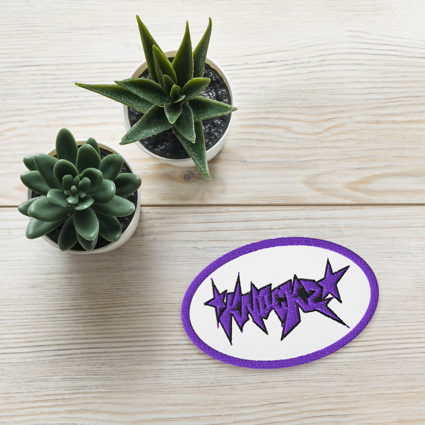 Knock2 Embroidered Iron-on EDM Patches