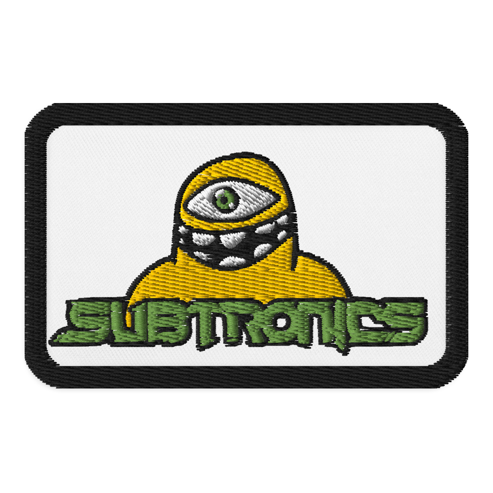 Subtronics Iron on Embroidered rave patches