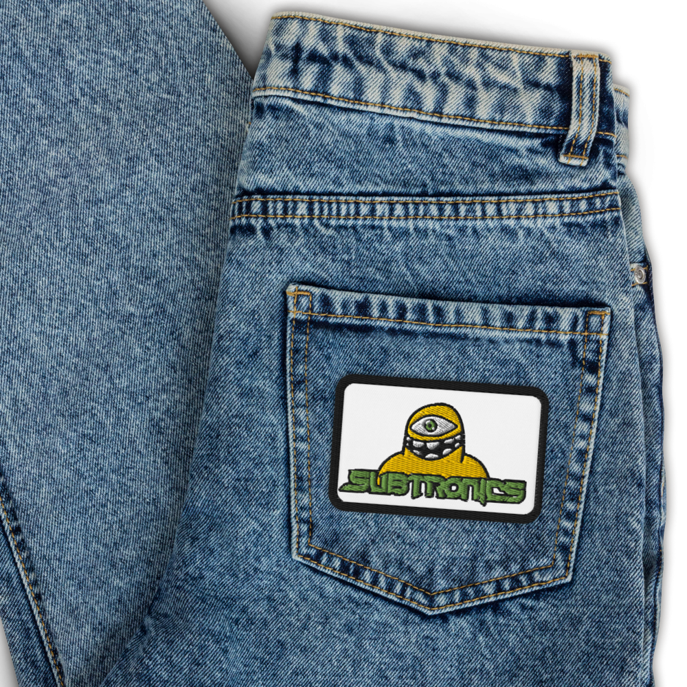 Subtronics Iron on Embroidered rave patches